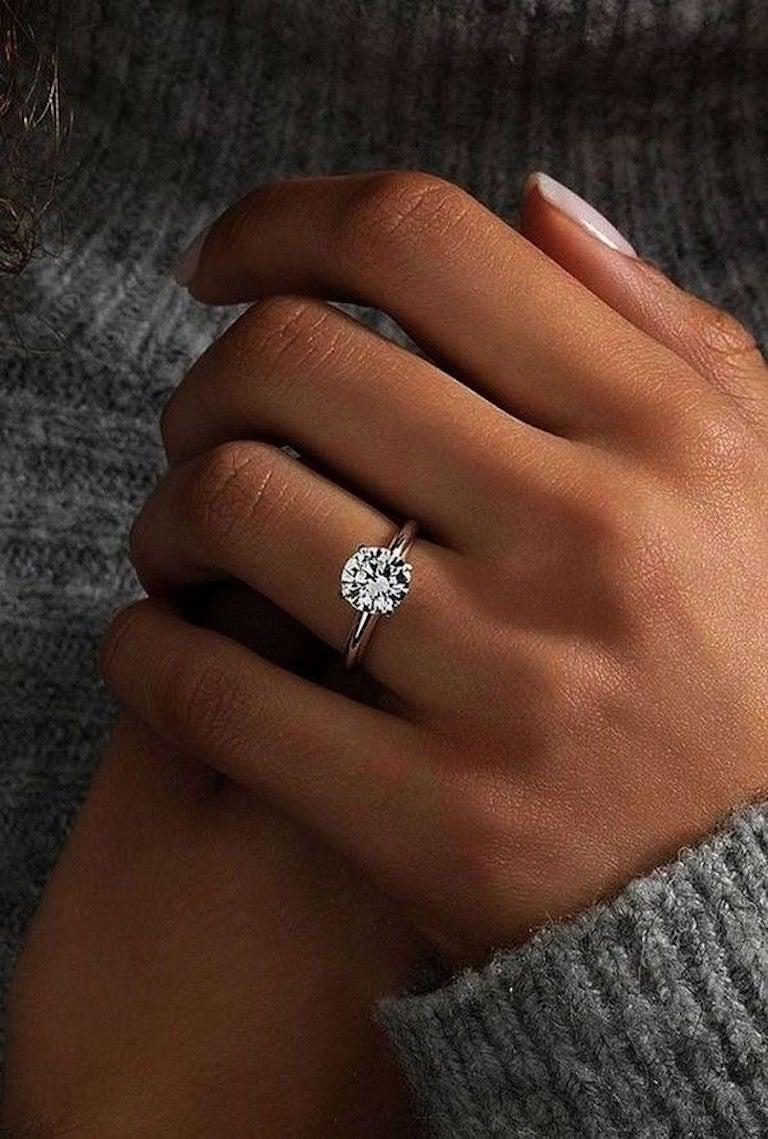 For Sale:  GIA Certified Natkina Engagement Ring Round Diamond Natkina Engagement 4