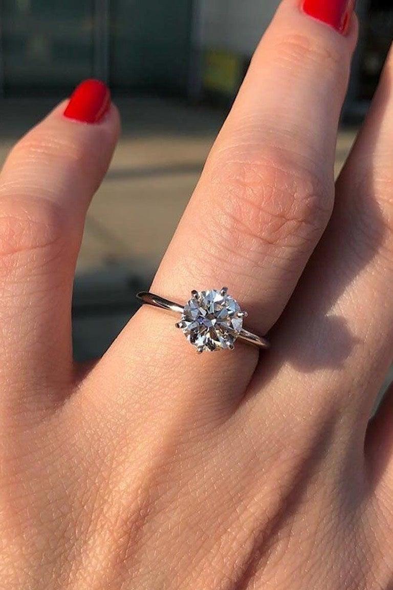 For Sale:  GIA Certified Natkina Engagement Ring Round Diamond Natkina Engagement 7