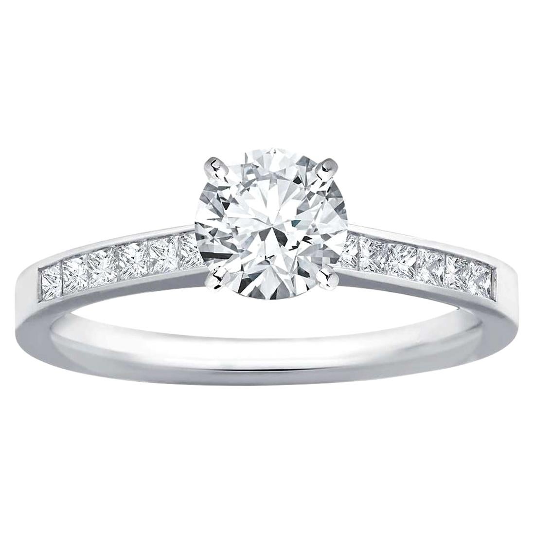 GIA Certified Natkina Engagement Ring Round Diamond Natkina Engagement