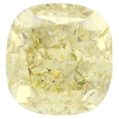 GIA Certified Natural 1.20 carat Fancy Intense Yellow SI2 Diamond Cushion