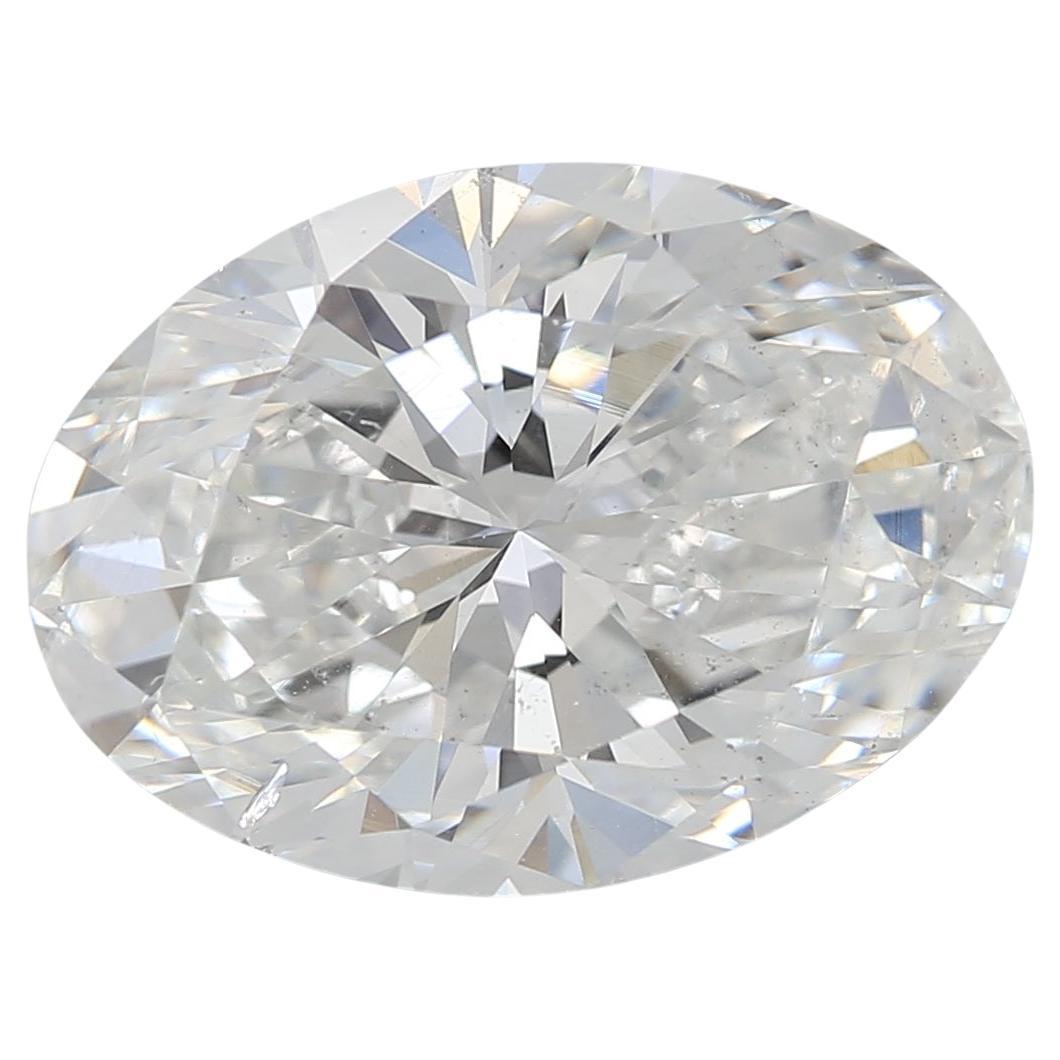 Diamante ovale certificato GIA 3,20ct G SI2 sciolto o incastonato in un anello solitario