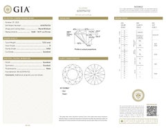 GIA Certified Natural 5.02ct D VVS2 Round Loose or Set in Solitaire Ring