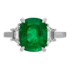 GIA certified natural beryl emerald ring