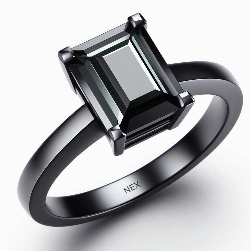 GIA Certified Natural Black Diamond 4 Carat Ring in 18K Black Gold Emerald Cut

Black is Beautiful. Black is Powerful.
We are very excited to introduce our brand new BLACK STARS collection worldwide! 
All Black Diamonds set in Black Coated 18K Gold.
