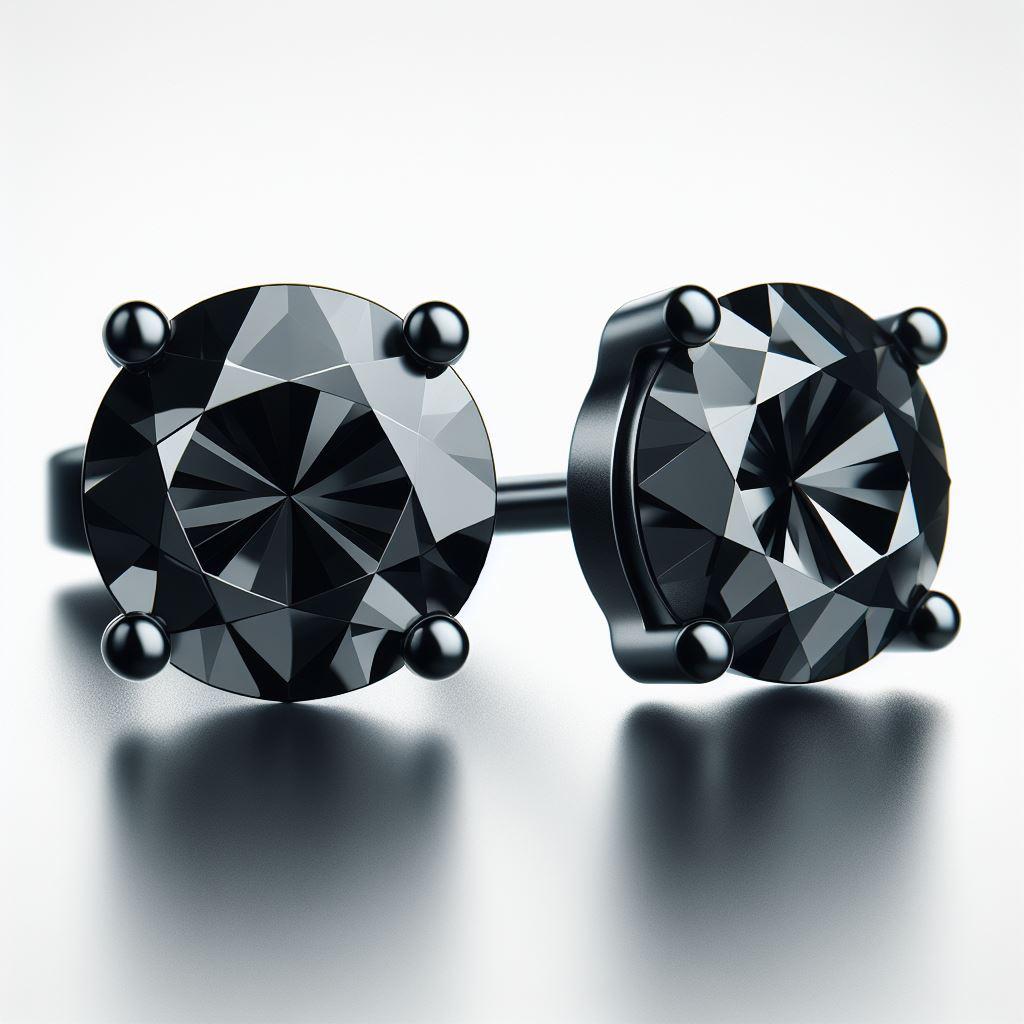 GIA Certified Natural Black Diamond Studs in 18K Black Gold 4 Carat Round Cut

Black is Beautiful. Black is Powerful.
We are very excited to introduce our brand new BLACK STARS collection worldwide! All Black Diamonds set in Black Coated 18K Gold.