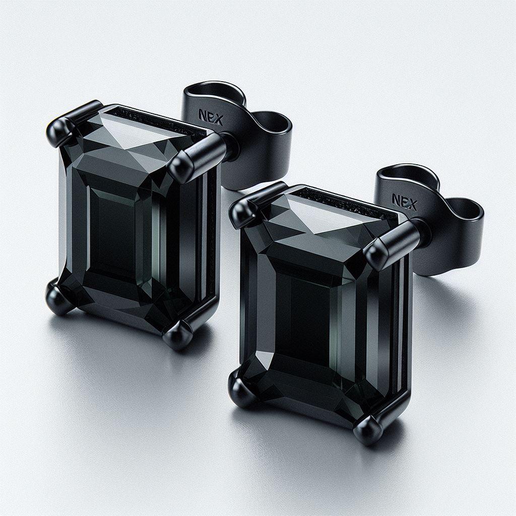 GIA Certified Natural Black Diamond Studs in 18K Black Gold, 8 Carat Emerald Cut

Black is Beautiful. Black is Powerful.
We are very excited to introduce our brand new BLACK STARS collection worldwide! All Black Diamonds set in Black Coated 18K