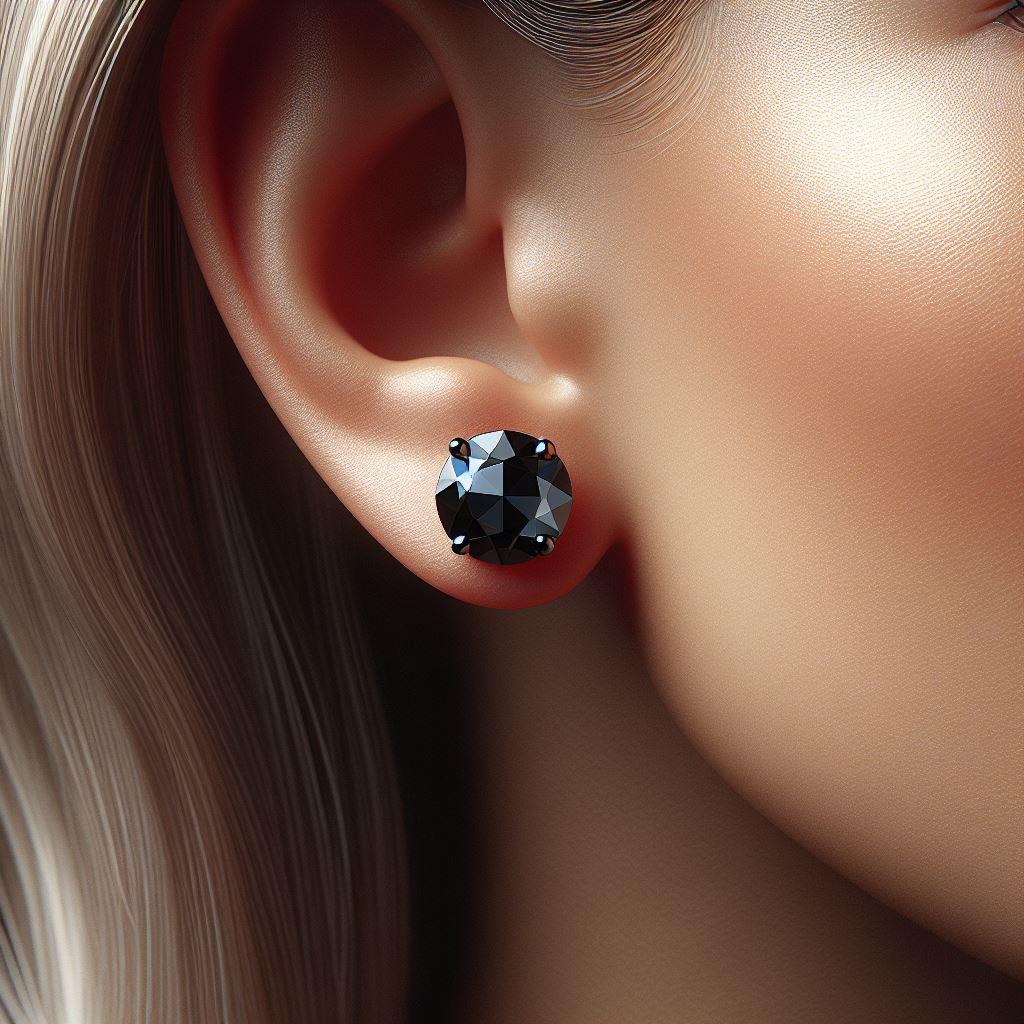 GIA Certified Natural Black Diamond Studs in 18K Black Gold 8 Carat Round Cut

Black is Beautiful. Black is Powerful.
We are very excited to introduce our brand new BLACK STARS collection worldwide! All Black Diamonds set in Black Coated 18K Gold.