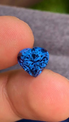 GIA Certified Natural Blue Spinal 4.00 Carat Form Tanzania