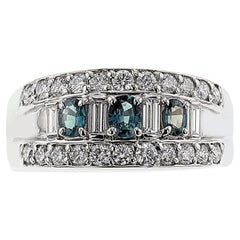 GIA Certified Natural Brazilian Alexandrite Ring, Platinum