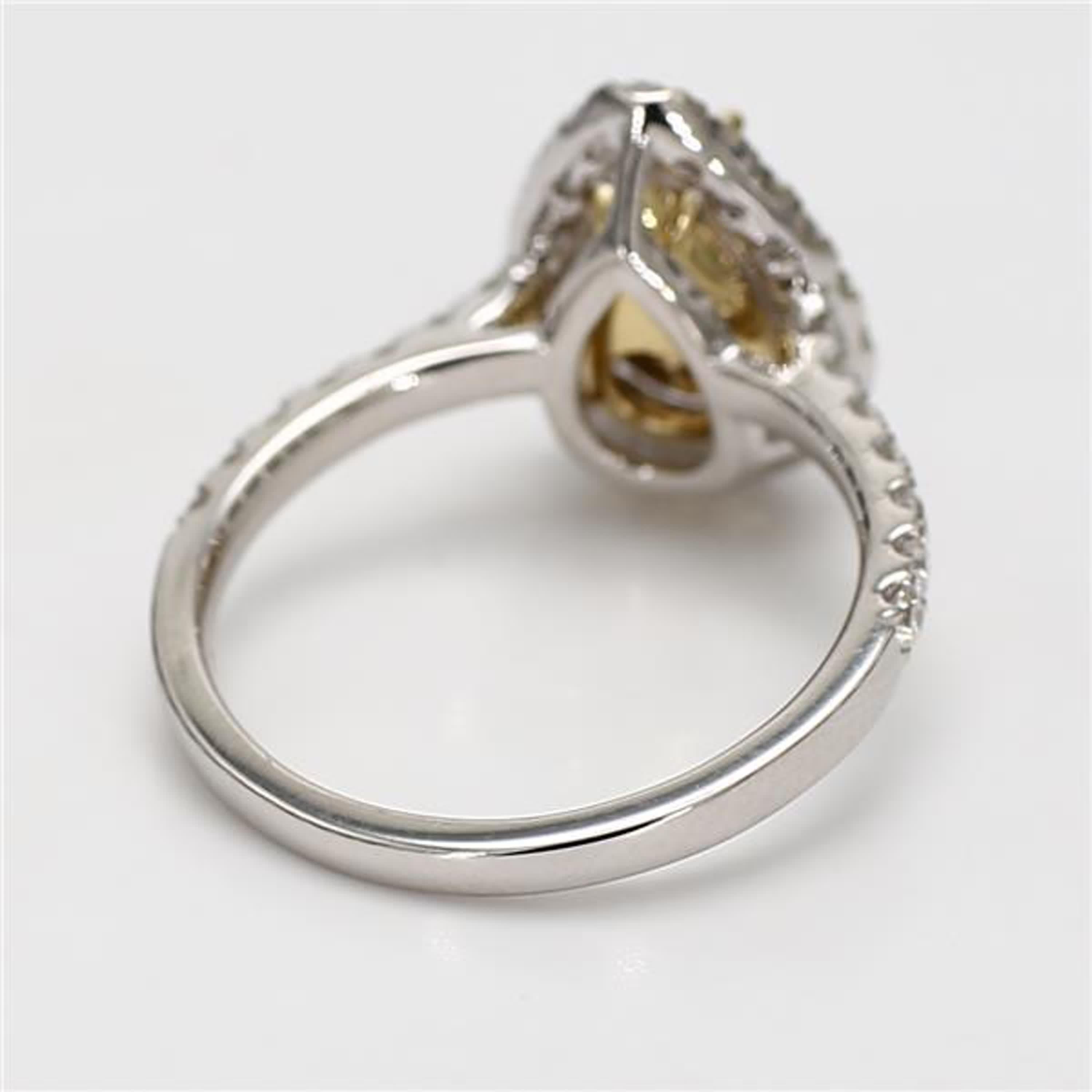 Pear Cut GIA Certified Natural Brown Pear Diamond 2.64 Carat TW Gold Cocktail Ring