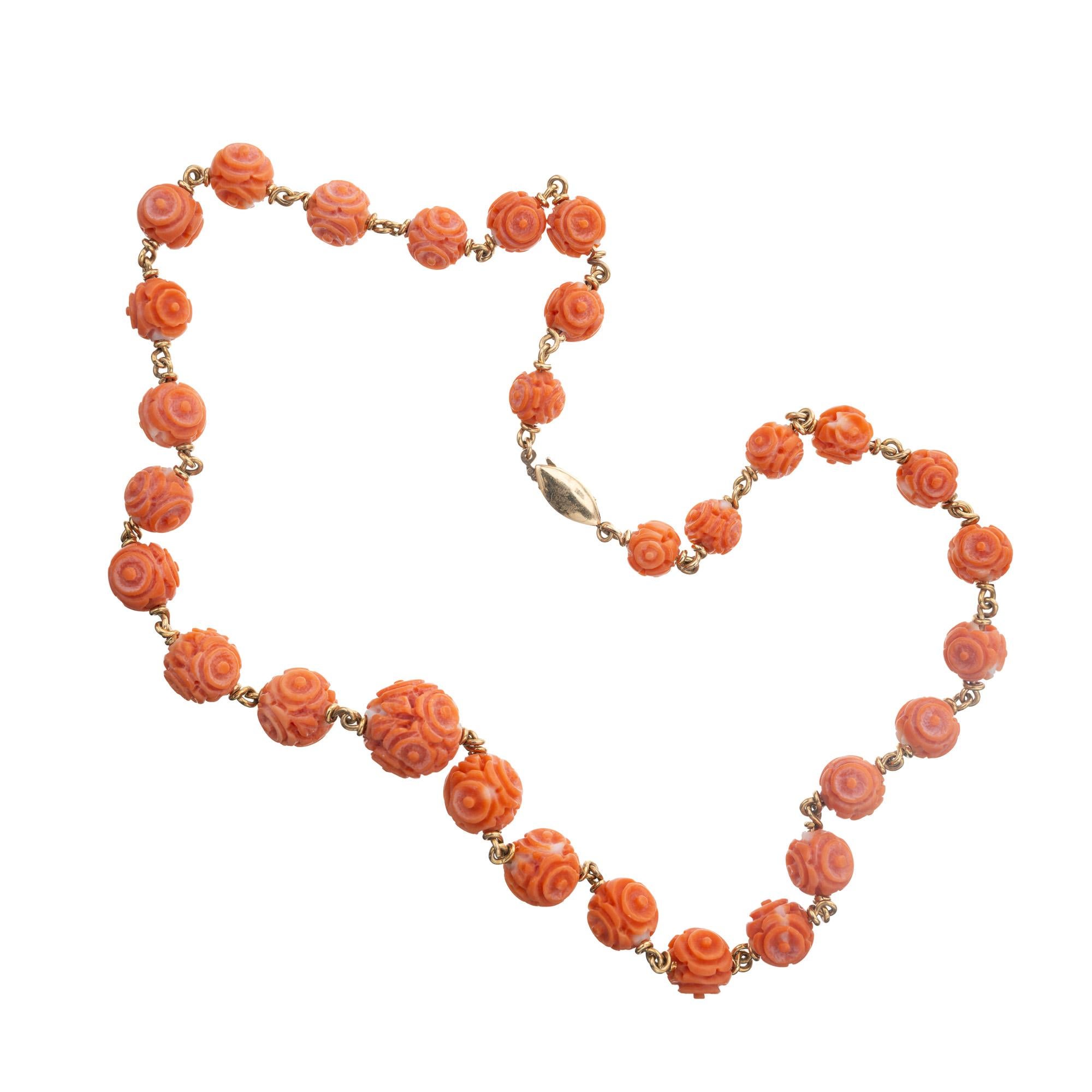 carved coral necklace
