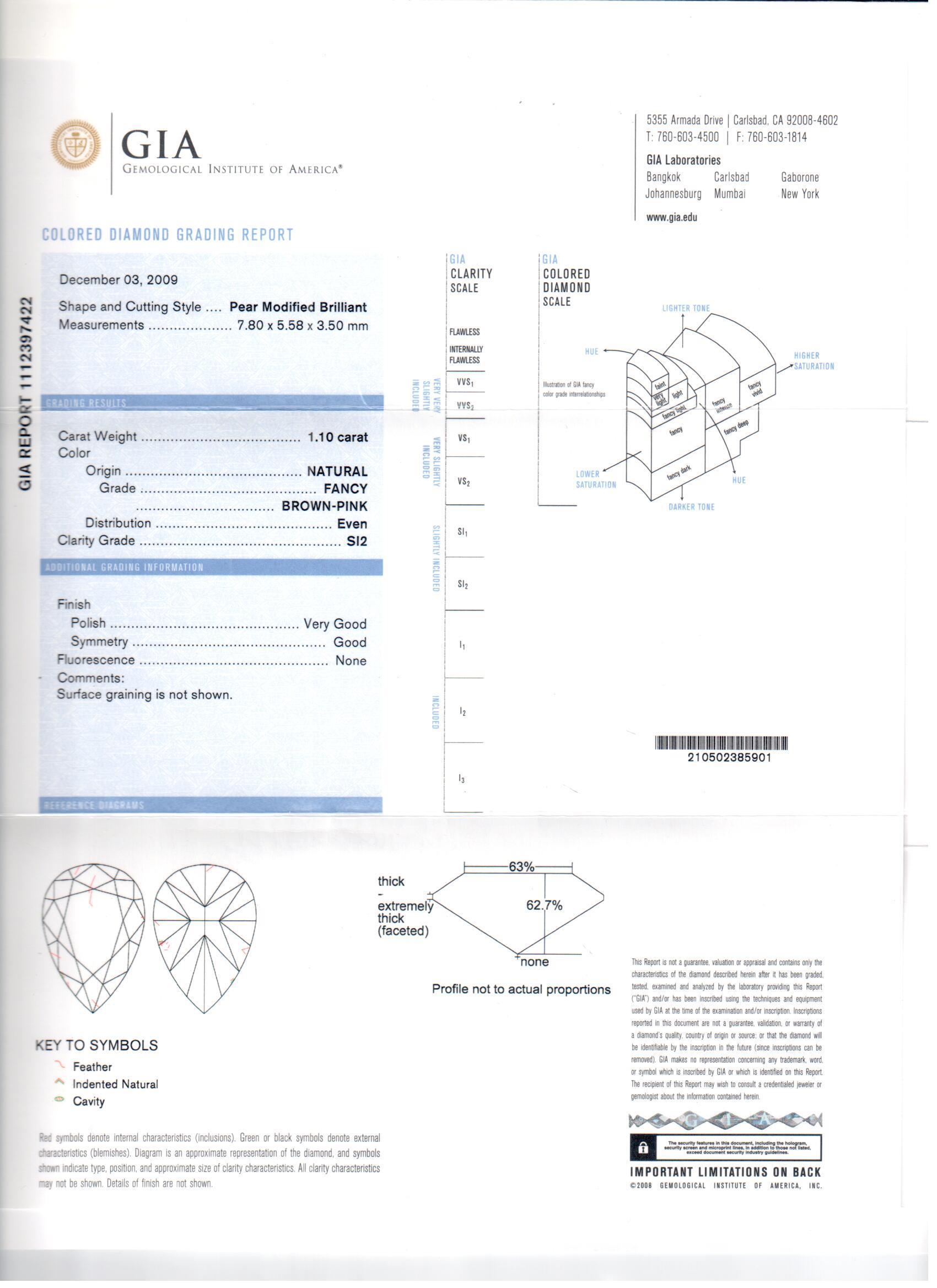 GIA Certified Natural Fancy Color Cluster Ring For Sale 3