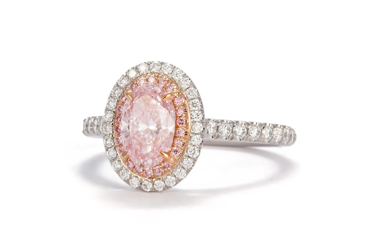 pink oval ring