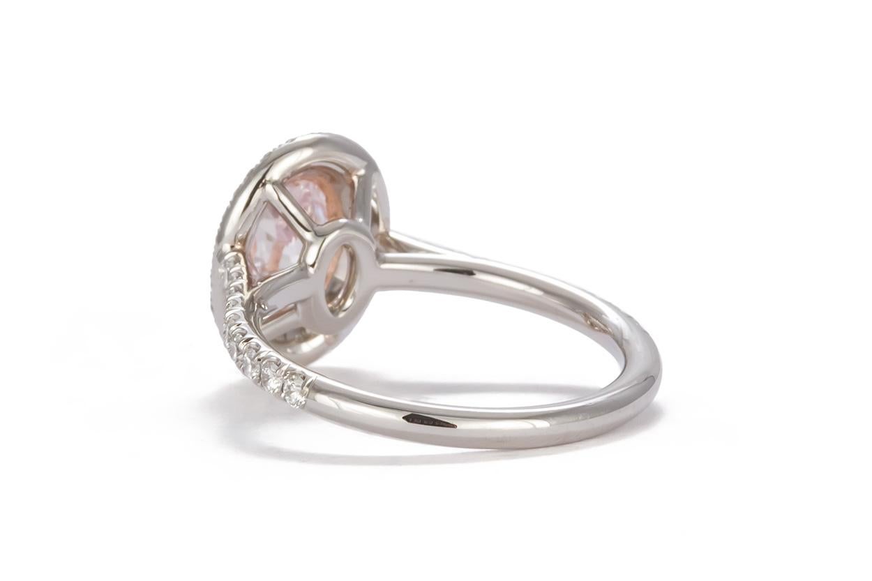 pink oval diamond ring