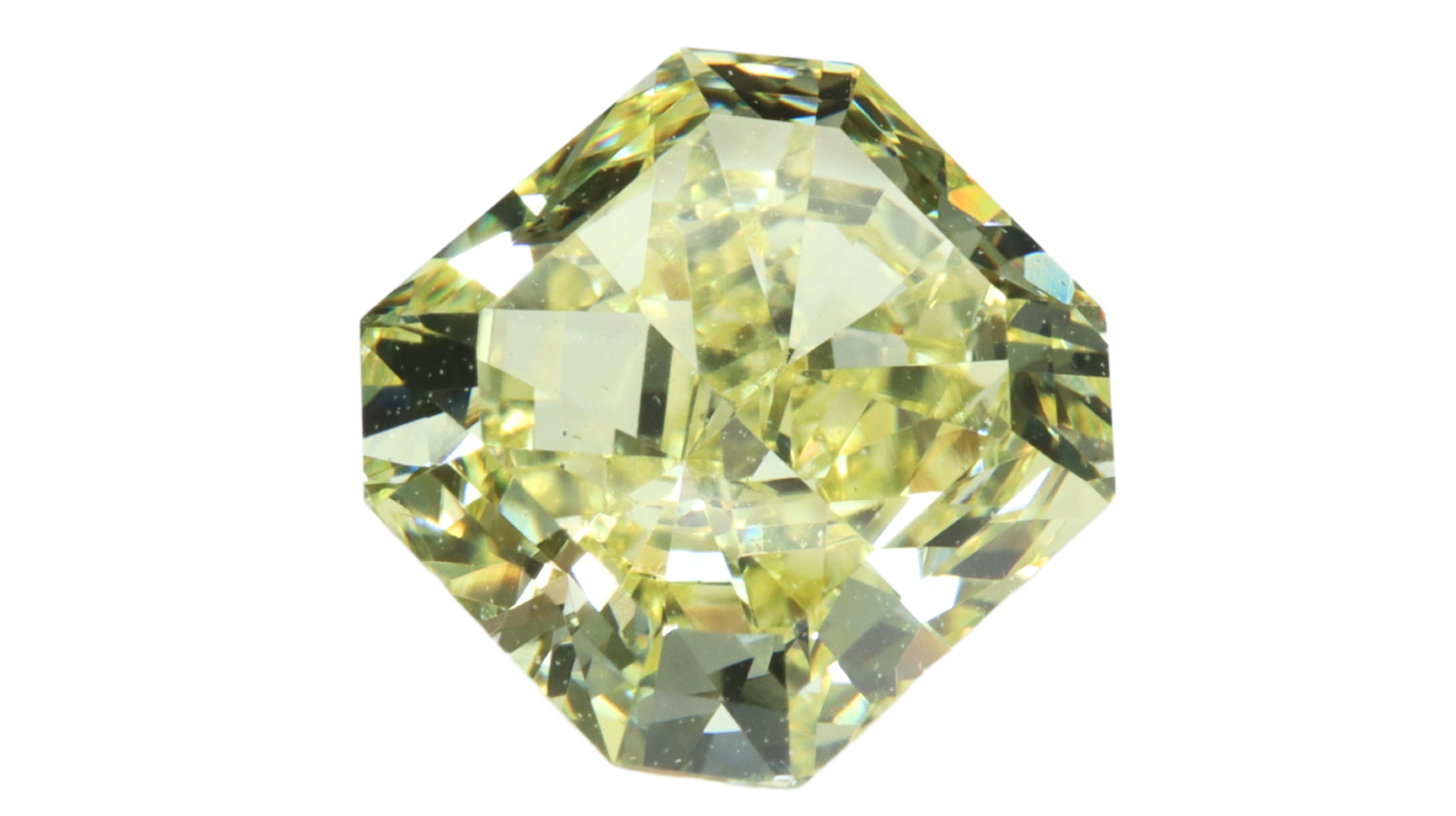 Mixed Cut GIA Certified Natural Fancy Yellow Diamond 1.00ct For Sale