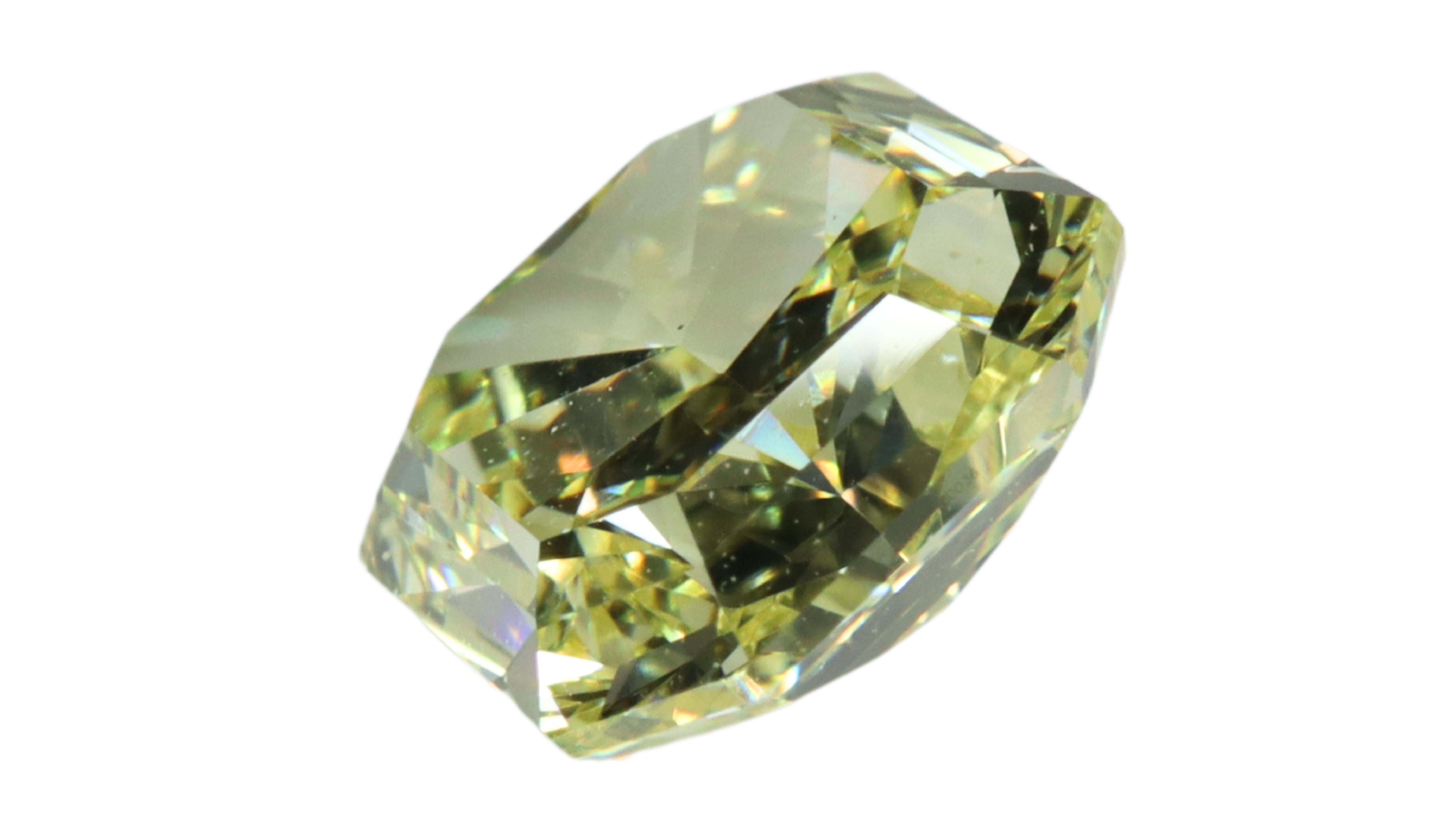 Mixed Cut GIA Certified Natural Fancy Yellow Diamond 1.00ct