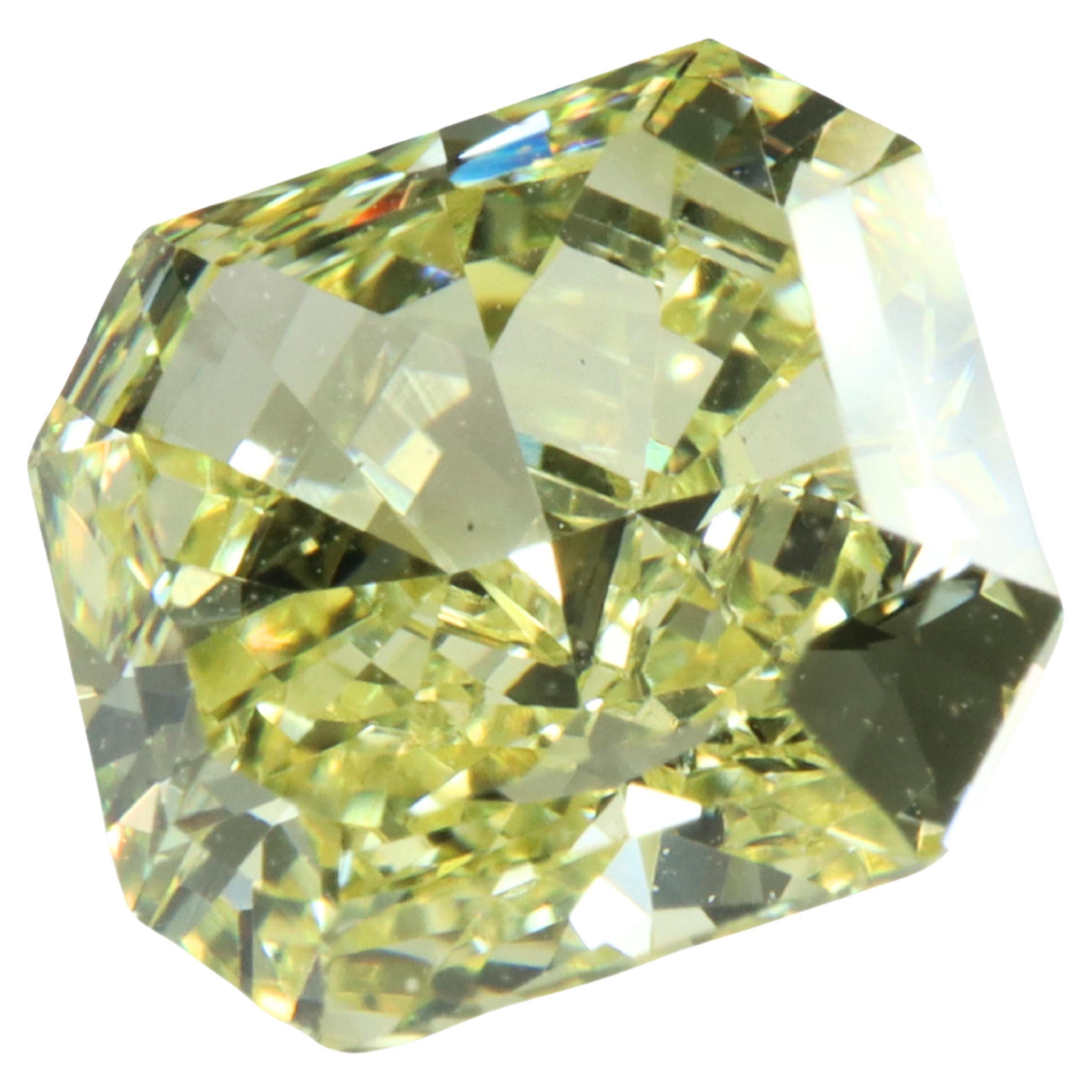 Diamant jaune fantaisie naturel certifié GIA de 1,00 carat