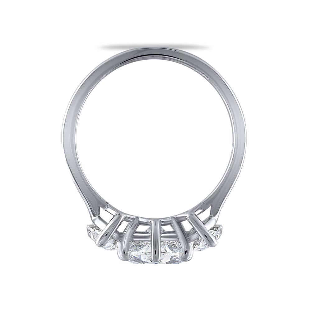 GIA Certified Natural Flawless Heart Shaped Diamond Ring 1