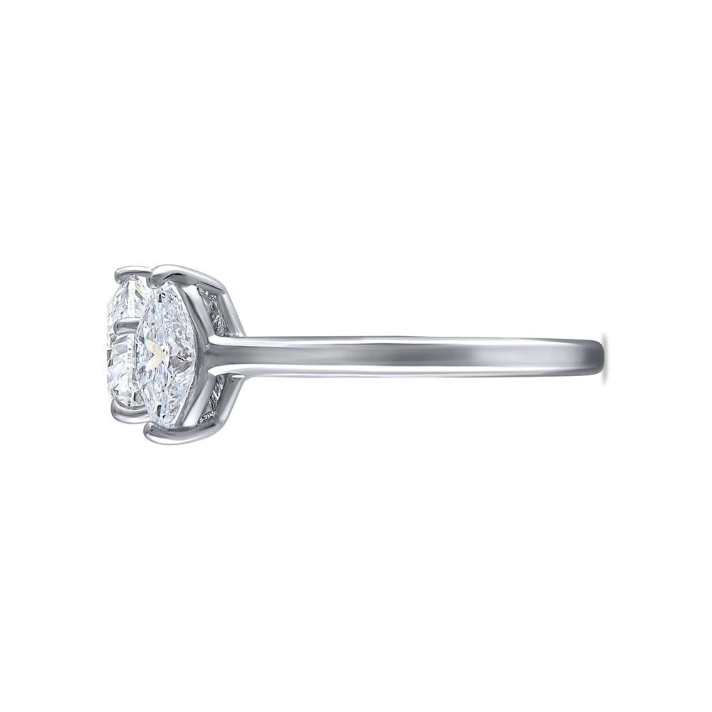 GIA Certified Natural Flawless Heart Shaped Diamond Ring 2