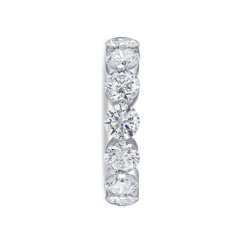 GIA Certified Natural Flawless Round Diamond Eternity Ring 2