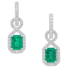 Diamond Dangle Earrings