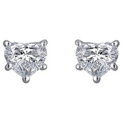 GIA Certified Natural Internally Flawless Brilliant Diamond Stud Earrings