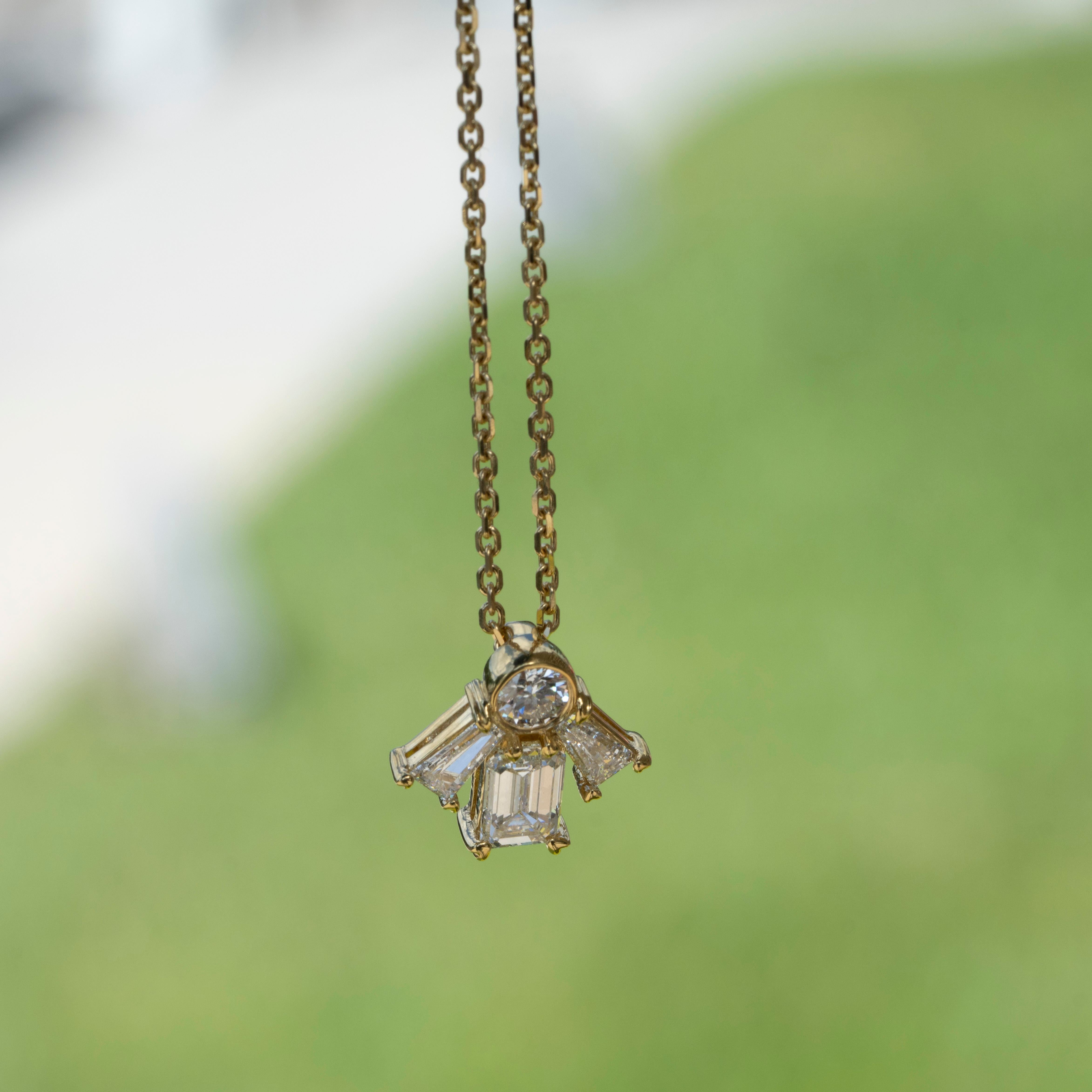 Women's or Men's GIA Certified Natural Internally Flawless Diamond Pendant Necklace