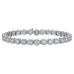 GIA Certified Natural Internally Flawless Diamond Tennis Bracelet