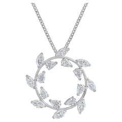 GIA-zertifizierte natürliche, innen makellose Diamant-Kreuz-Halskette mit Diamanten