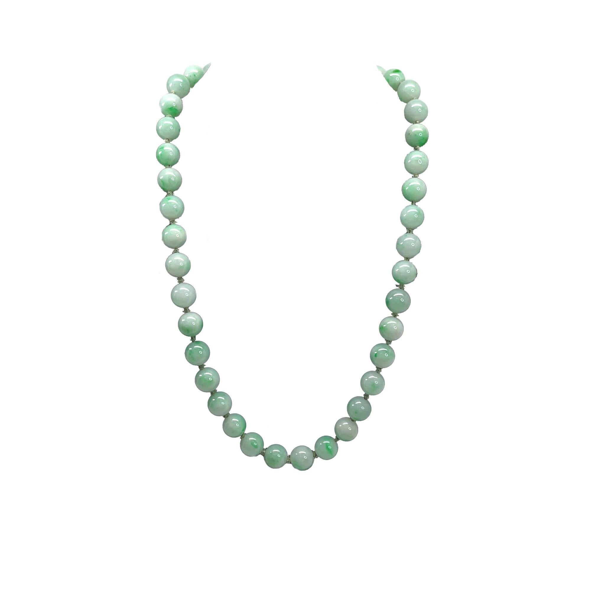light green jade necklace