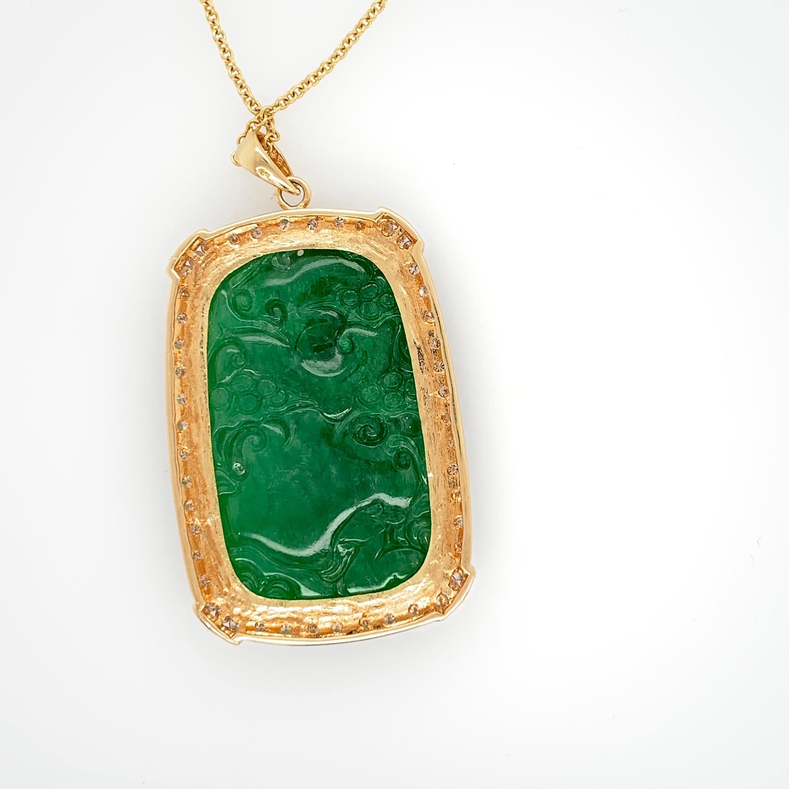 jade gold pendant