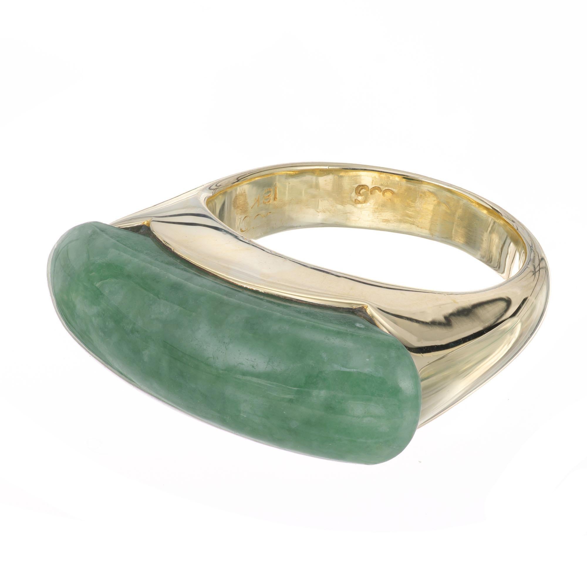 jade and gold ring