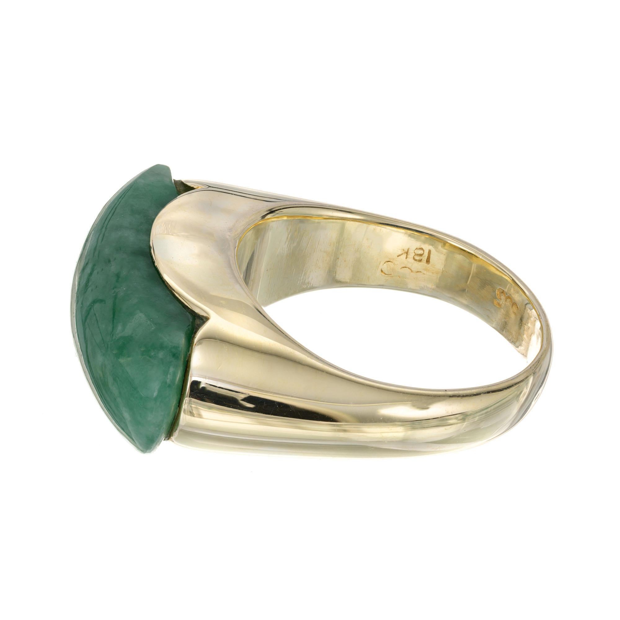 jade gold ring