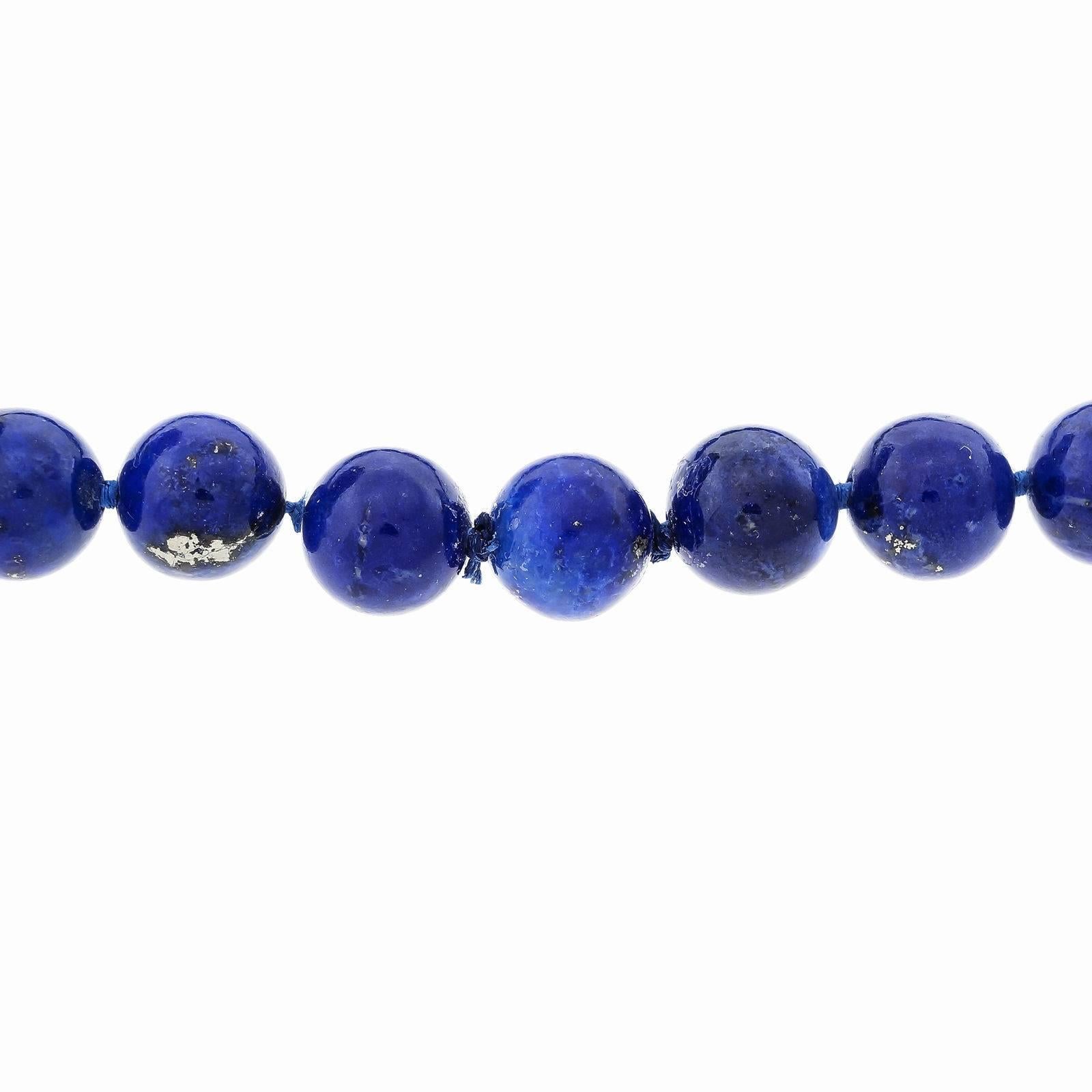 Bead GIA Certified Natural Lapis Malachite Beed Gold Necklace