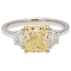 Platinum Three-Stone Rings