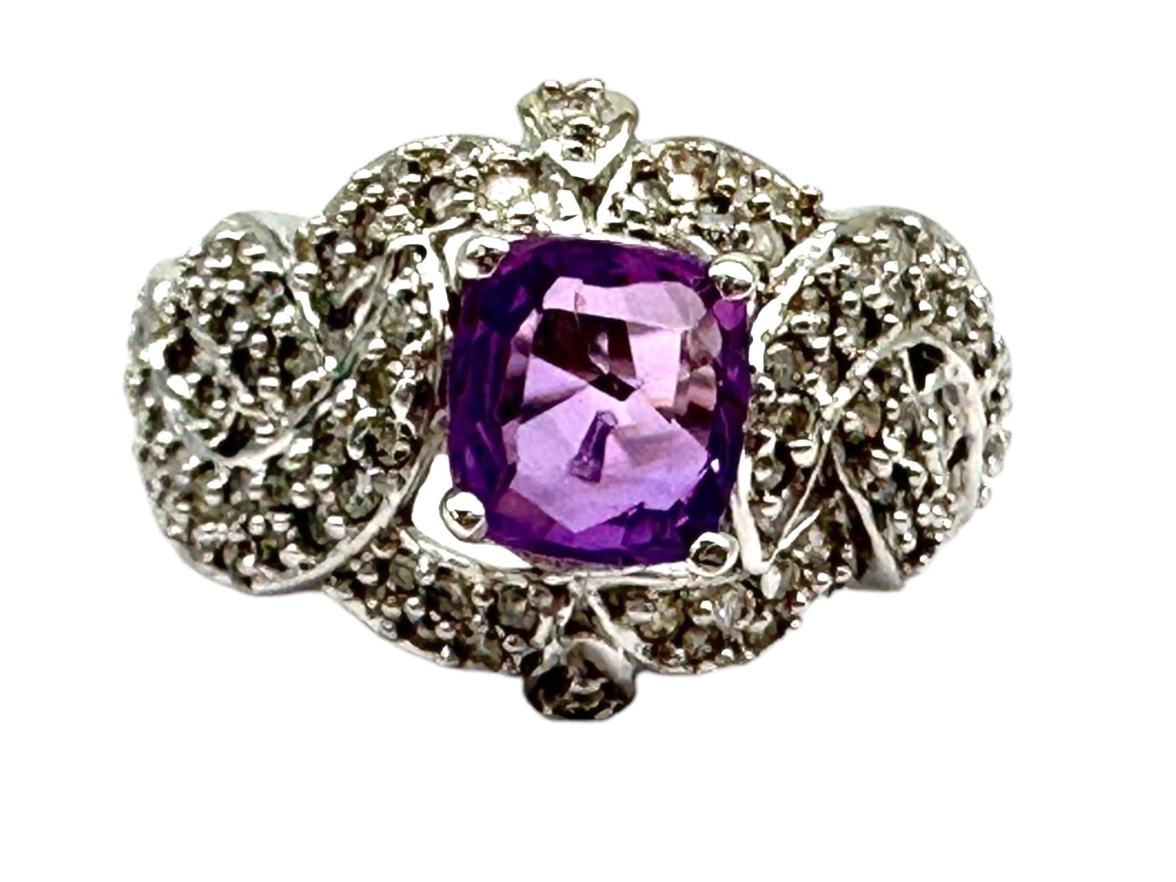 GIA Certified Natural Pink Sapphire, Sri Lanka Unheated Diamond Ring In Excellent Condition For Sale In Laguna Hills, CA