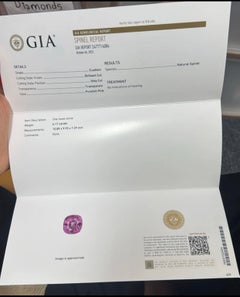 GIA Certified Natural Pink Spinal 6.17 Carat Form Burma