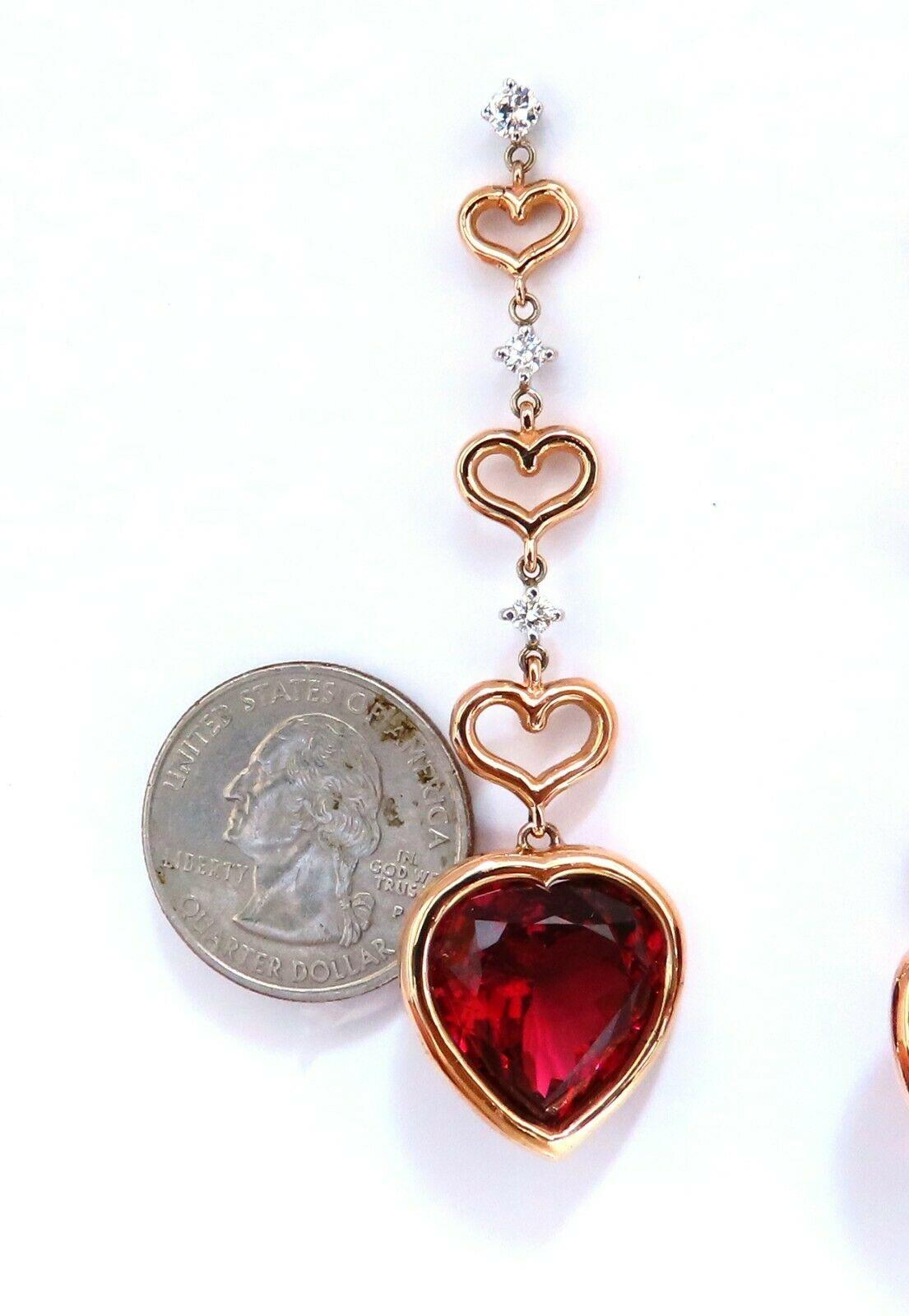 ruby red earrings for sale