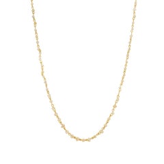 GIA Certified Natural Saltwater Pearl Yellow Gold Necklace
