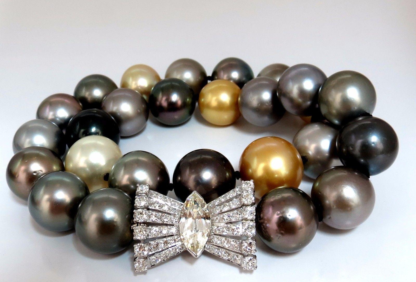 GIA Certified pearl necklace.

Saltwater

Black lipped Oysters

NO Treatments.

Pintada Margaritifera & Pintada Maxima

