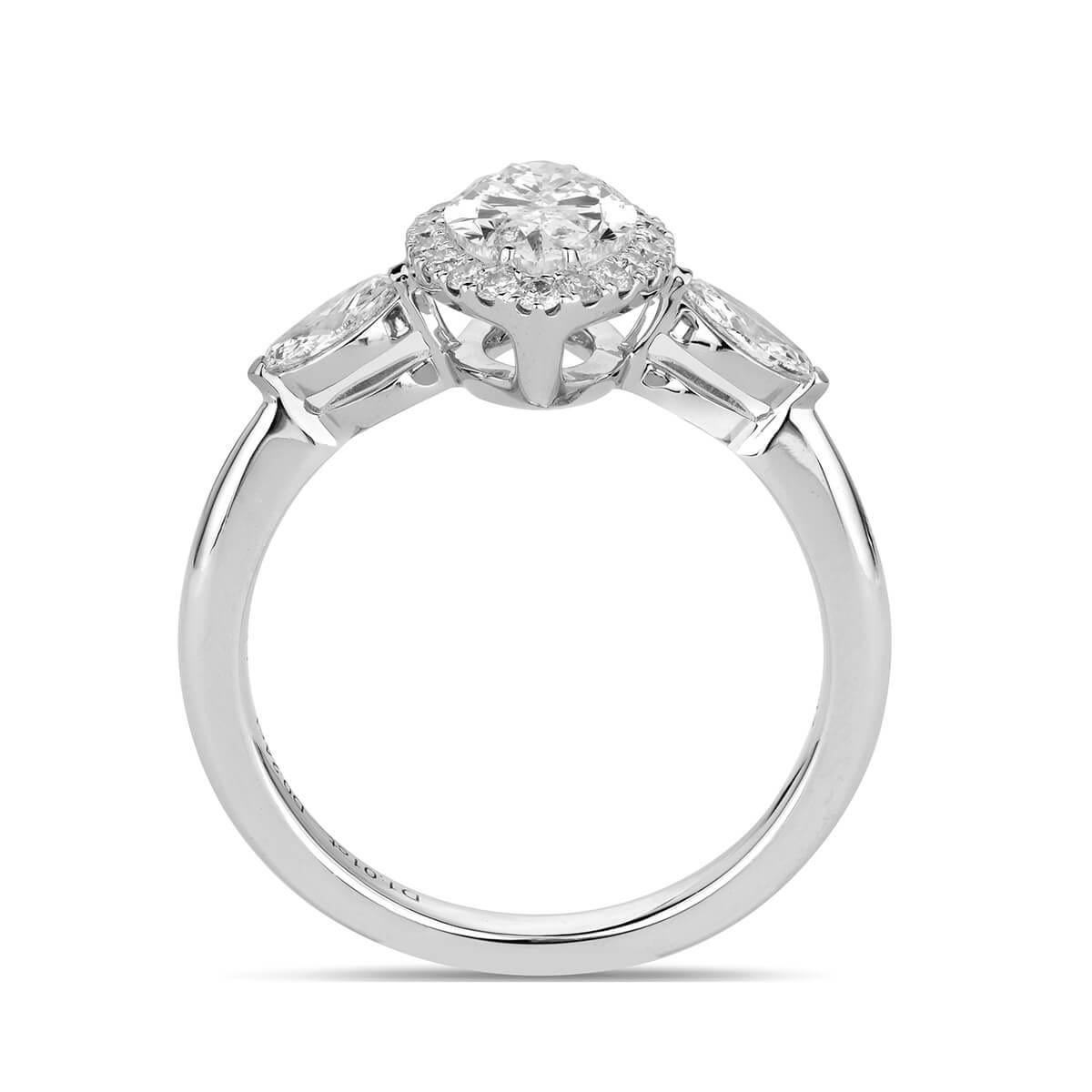 Marquise Cut GIA Certified Natural Untreated 1.43 Carat White Diamond Engagement Wedding Ring For Sale