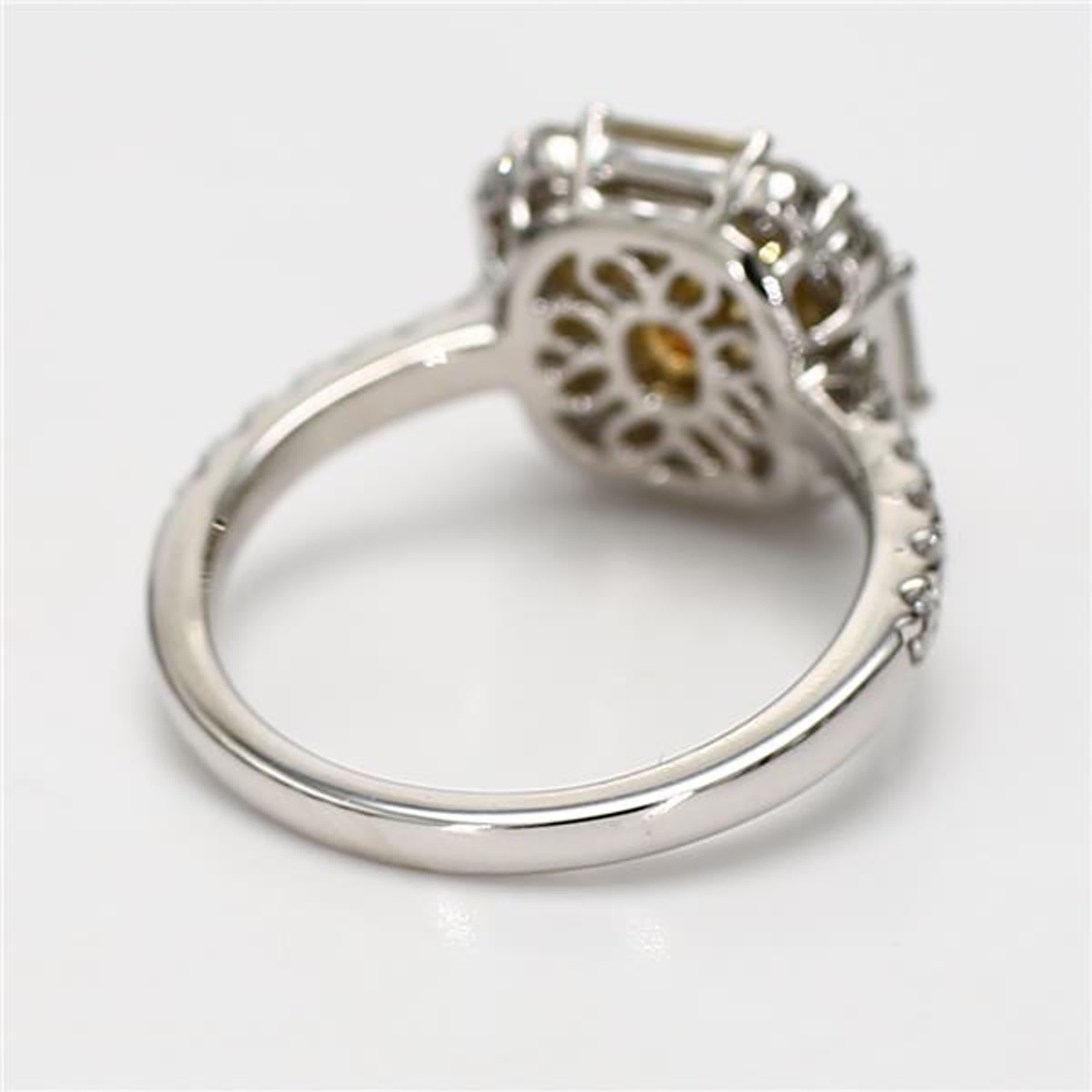 GIA Certified Natural Yellow Cushion Diamond 2.24 Carat TW Gold Cocktail Ring In New Condition In New York, NY