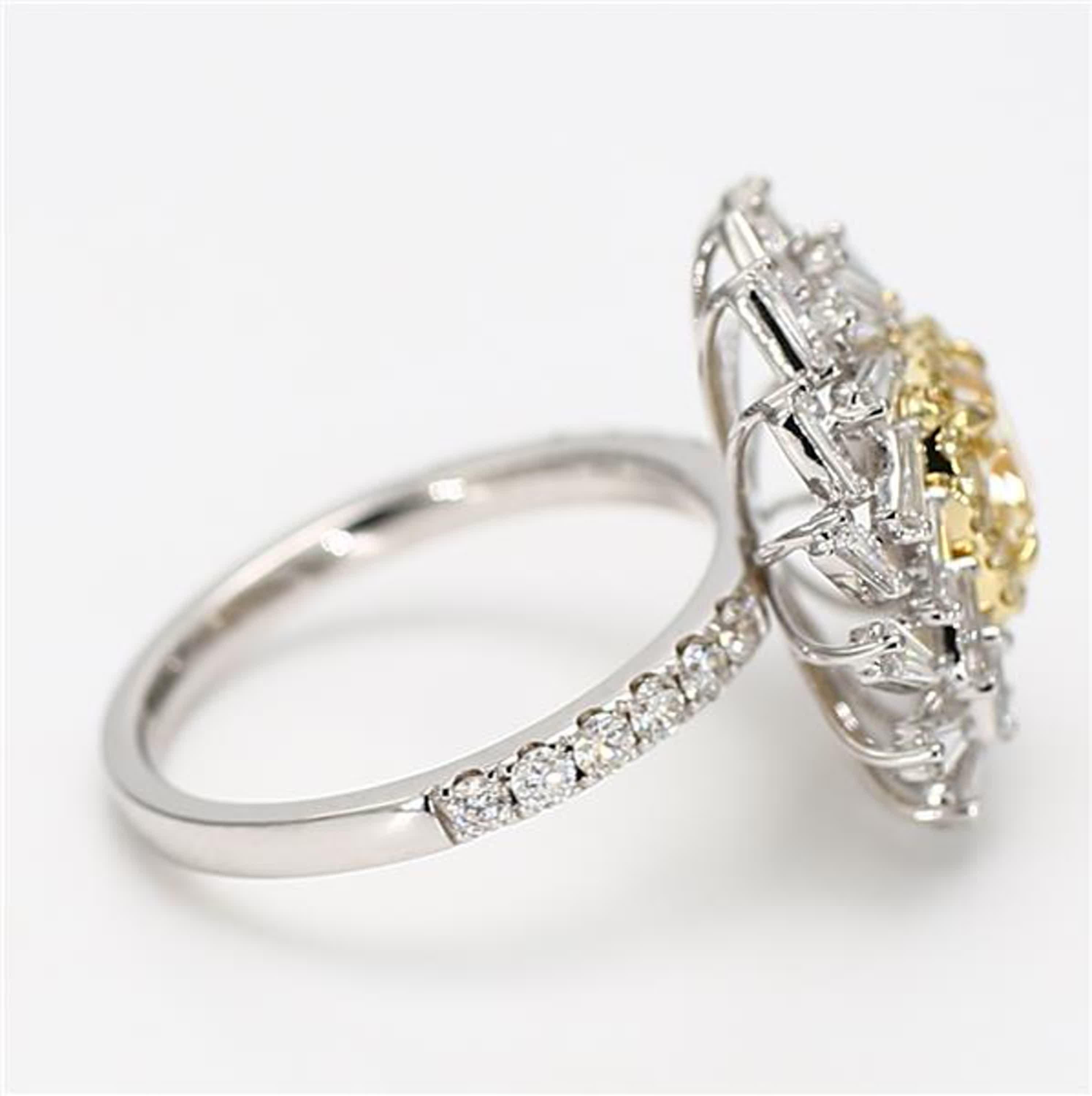 GIA Certified Natural Yellow Cushion Diamond 2.43 Carat TW Gold Cocktail Ring In New Condition For Sale In New York, NY