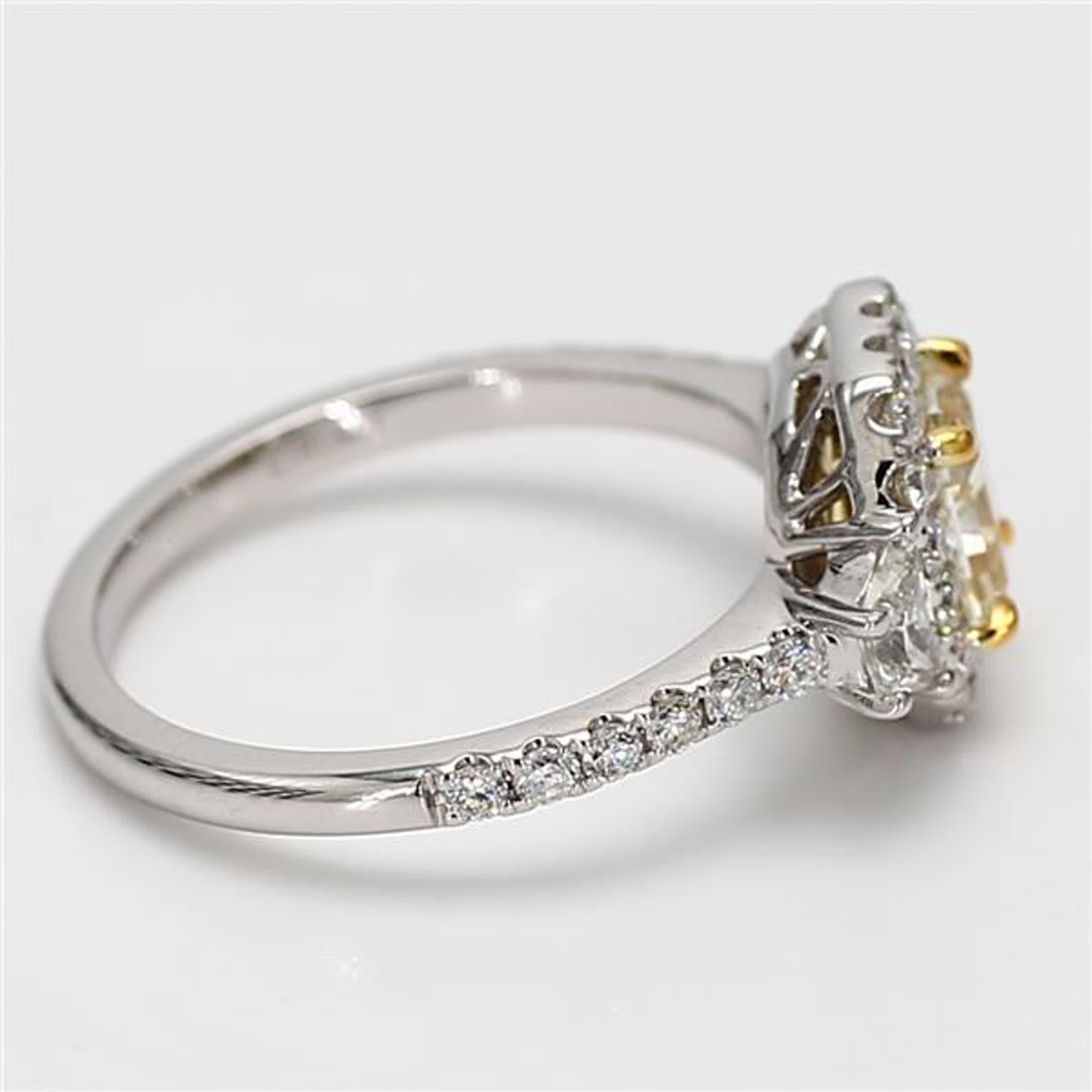 Women's GIA Certified Natural Yellow Radiant Diamond 1.95 Carat TW Gold Cocktail Ring