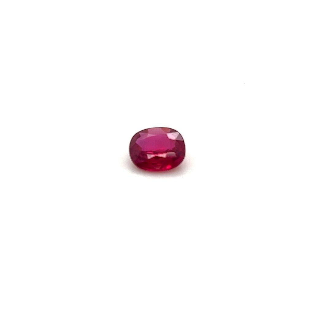 Cushion Cut GIA Certified No Heat Cushion Ruby For Sale