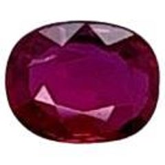 GIA Certified No Heat Cushion Ruby