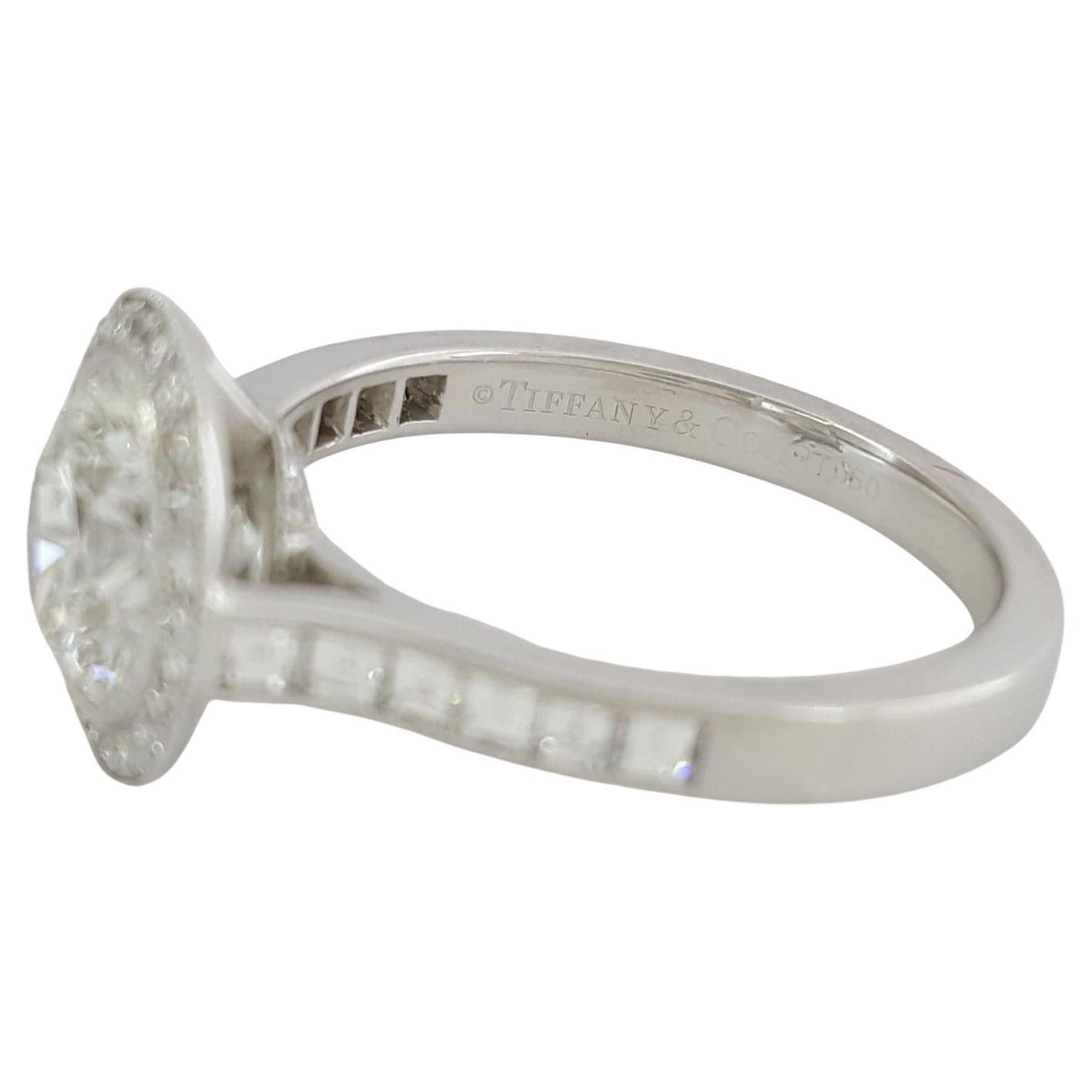 Tiffany & Co. 2 Karat Gesamtgewicht Platin Idealer Ring mit Armband (Moderne) im Angebot