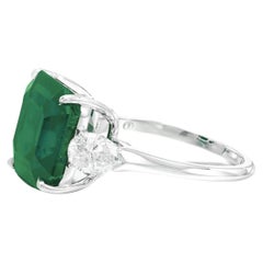 GIA Certified NO OIL 6.26 Ct. Emerald Diamond Ring