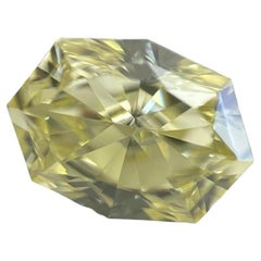 Diamant octogonal certifié GIA de 1,54 carat Naturel Fancy Yellow VS1