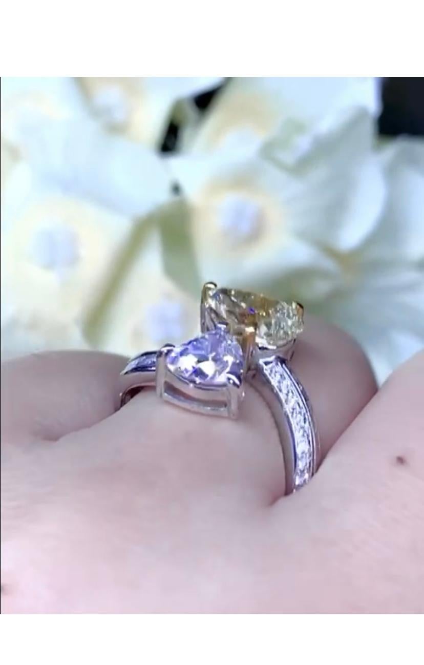 Bague avec diamants de 2,50 carats certifiés par le GIA Neuf - En vente à Massafra, IT
